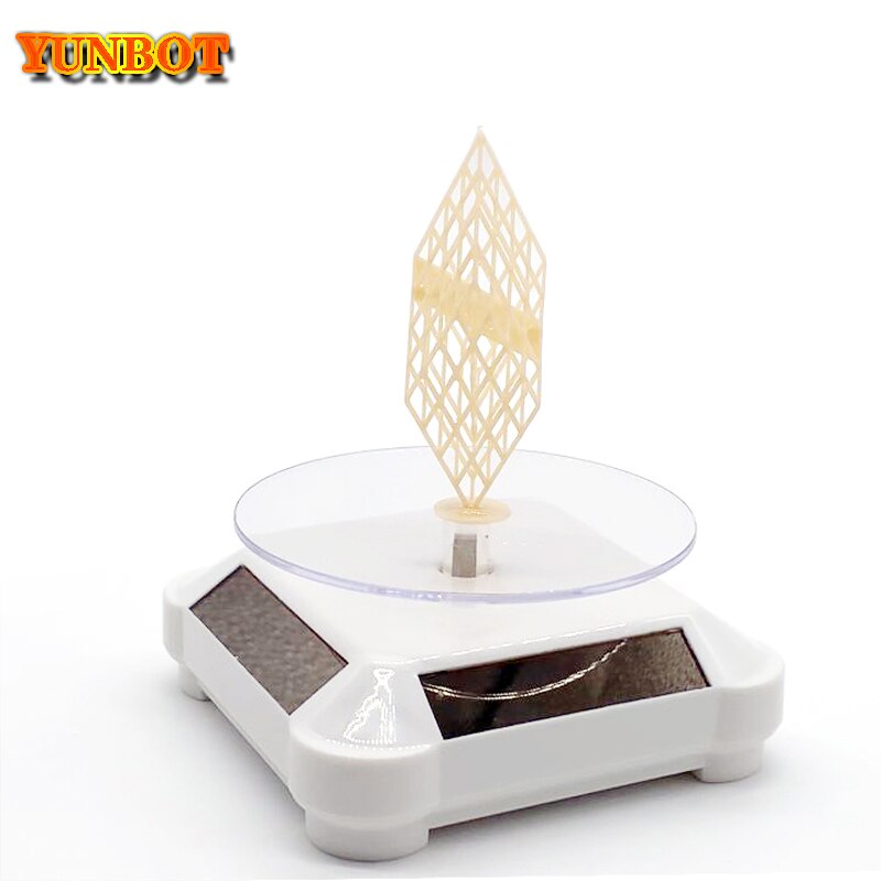 3D printer parts Solar Rotating Showcase Stand 360 Turntable For 3D printer model Display Showcase