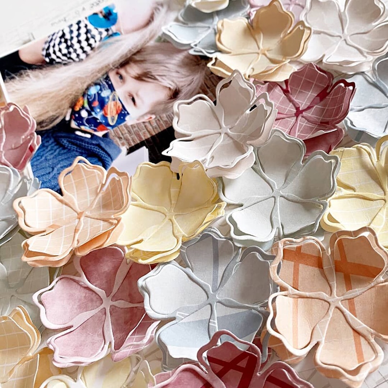 Ch vin glass og blomster metall kutte dies 3d diy scrapbooking karbon skarp håndverk dør foto invitasjonskort dekorasjon