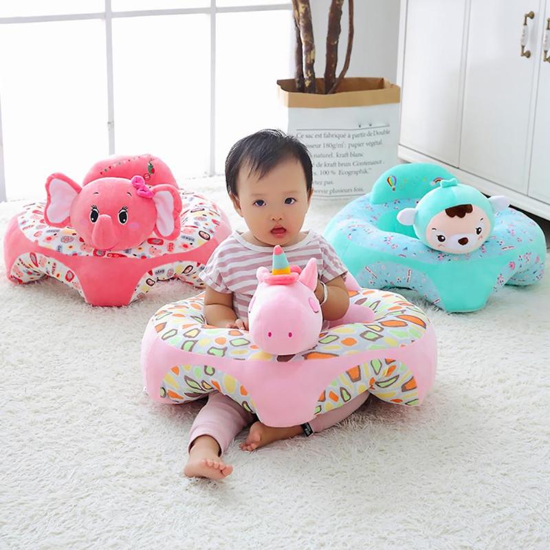 Funda de sofá para bebés, silla para aprender a sentarse, funda de silla de alimentación para niños, piel de sofá para infantes, nido, sin algodón