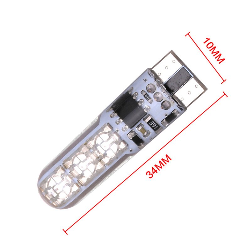 Led Auto Auto Breedte Lampen Met Usb Draadloze Afstandsbediening Kleurrijke Geleidelijke Veranderingen T10-5050-6smd Siliconen Rgb Signaal Lamp