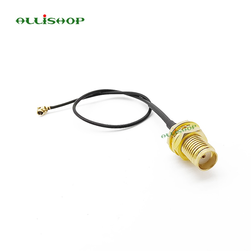 ALLiSHOP sma pigtail SMA female socket jack to U.FL IPX connector 1.13 cable pigtail for Wifi router phone wireless AP PCI