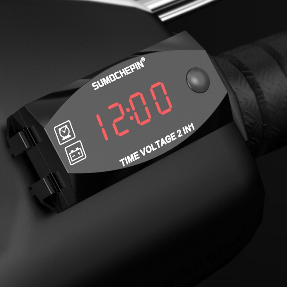 Digital Voltmeter Kalibrieren Lesen LED-anzeige Spannung Meter Spannung Tafel Meter Elektromobil Motorrad Auto
