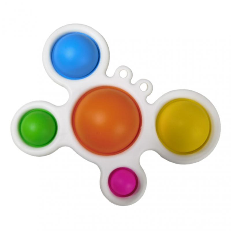 1pc Simple Dimple Sensory Exploration Training Toy Soft Silicone BPA Free Exercise Board For 0-1 Year Old Baby Boy Girl