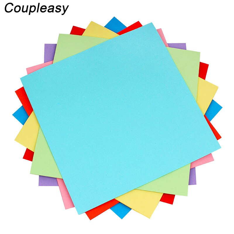 100 Sheets 70gsm Mix Color Kraft Paper Children DIY Handmade Square Paper Kids Folding Paper-Cut Material Cardstock