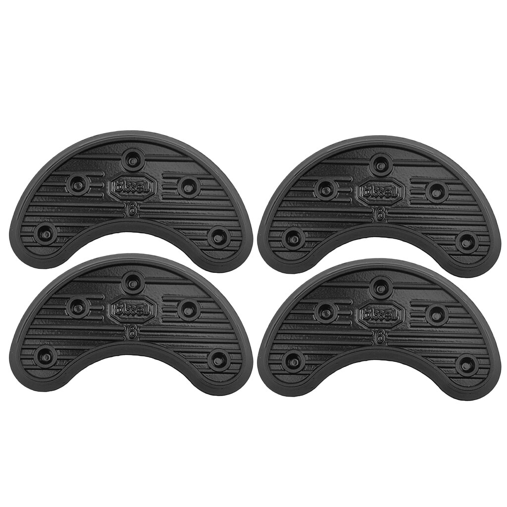 2 Pairs of Rubber Heel Taps for Shoes Boots Sole Repair, Heel Guard Taps Pads – Black