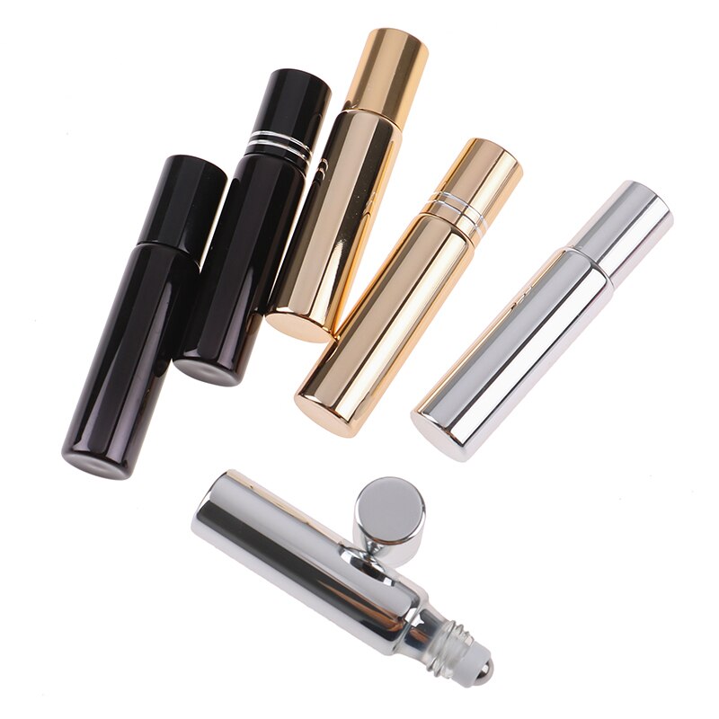 7 pièces/ensemble 10ml Mini rouleau de verre de parfum vide sur bouteille huile essentielle rouleau bouteilles Portable Mini bouteille