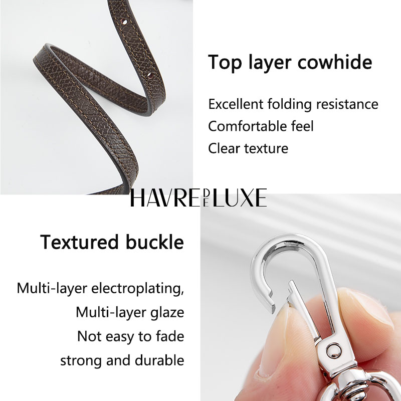 Leather Replacement Crossbody Bag Strap Fit for Longchamp mini shoulder strap without punching modification