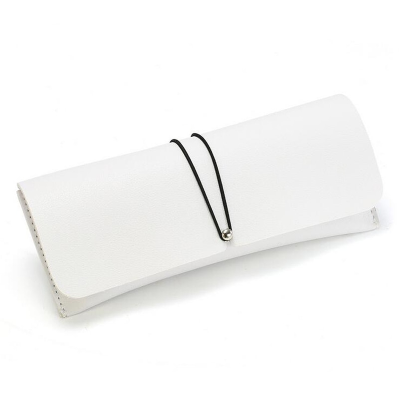 Pu skinn brille etui deksel solbriller briller holder boksen briller solid oppbevaring bærbar briller veske