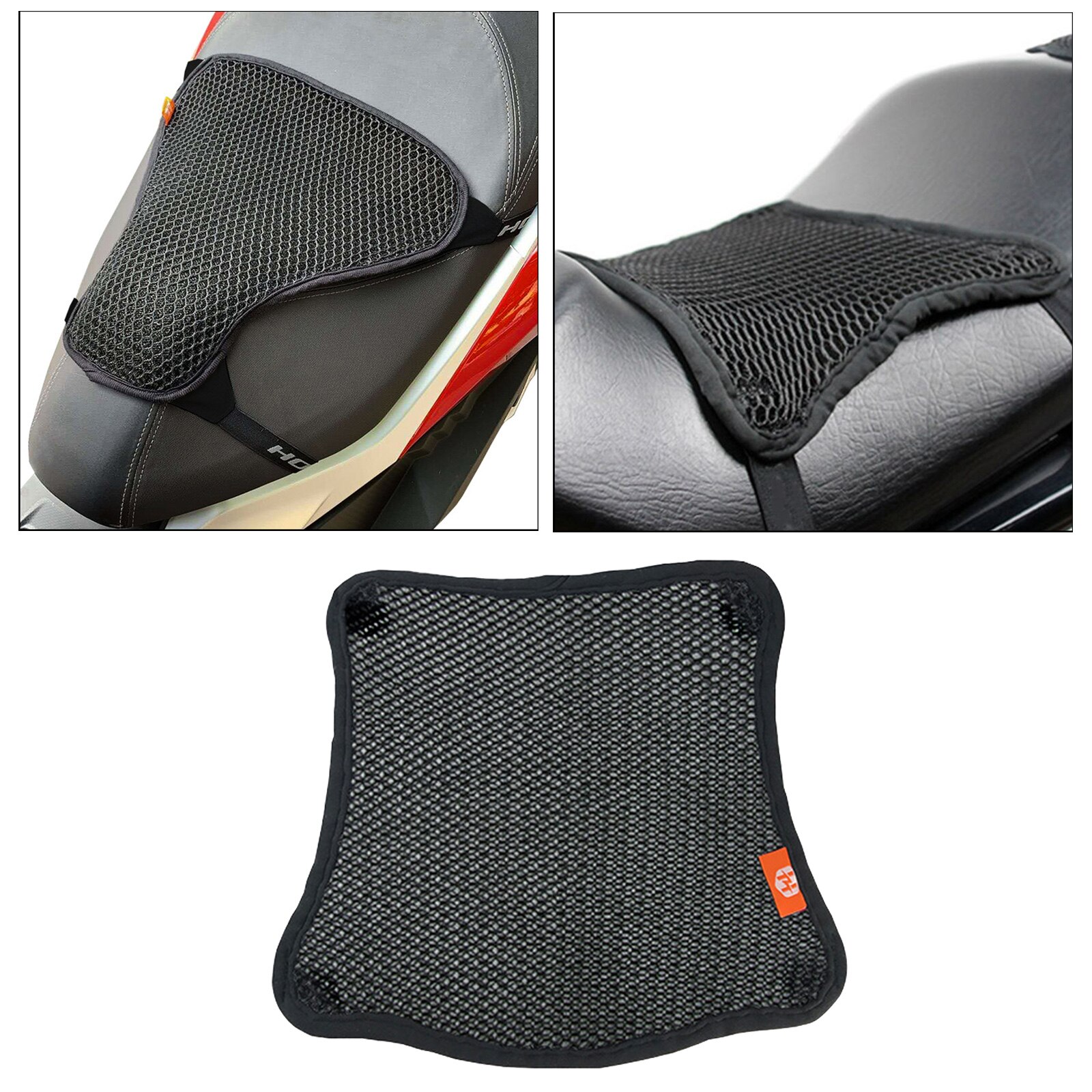 Motorcycle Seat Cushion Pad Butt Protector Breathable Cruiser Sport Saddles: Single layer M
