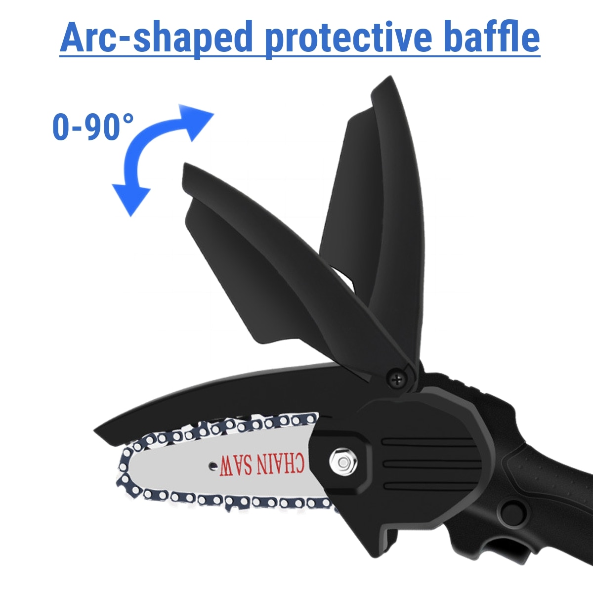 88V 4 pouces scie à chaîne électrique W/batterie travail du bois élagage à une main jardin coupe outil électrique sans fil tronçonneuse circulaire