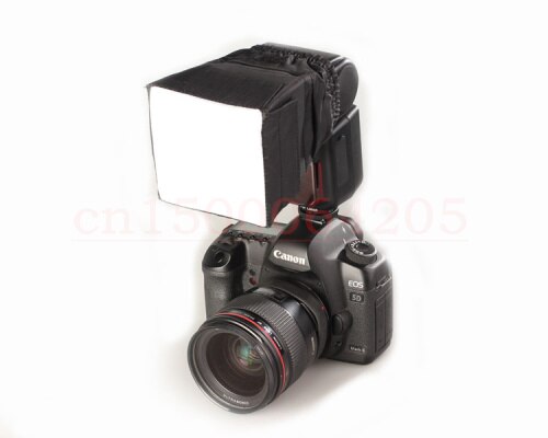 Softbox Flash Diffusore Soft Box Lambency Copertura 9x9 cm Nero per canon nikon