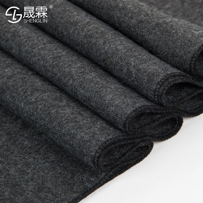 180*30 CM bufandas para hombre Otoño Invierno bufandas de terciopelo color puro cuello de Cachemira para hombre bufanda larga cálida de