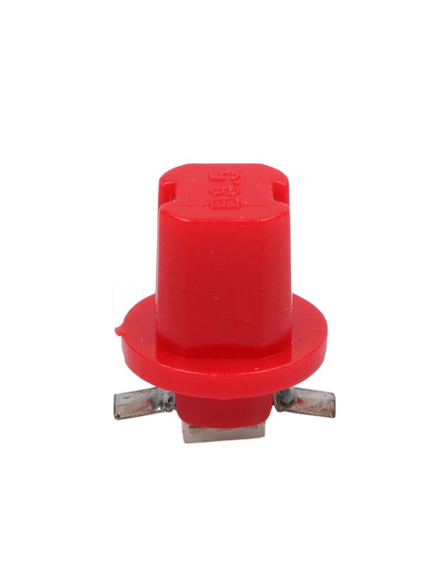 kebedemm 10pcs Instrument lights Car Gauge colorful B8.5D 509T B8.5 5050 Led 1 SMD T5 Lamp Dash Bulb Dashboard instrument Light: Red