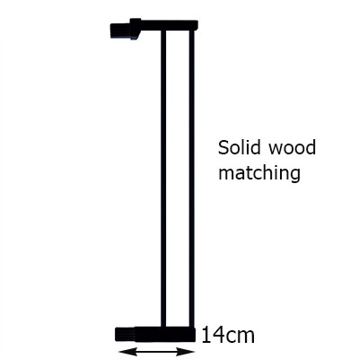 Gate child gate fence baby gate barrier stair protection gate pet solid wood kids pet fence: 14 black