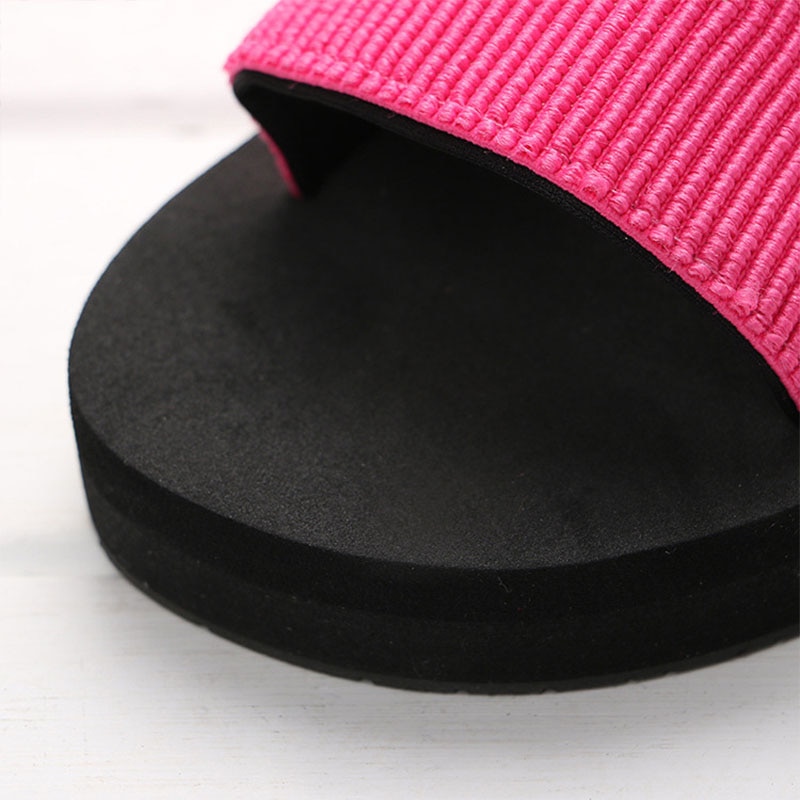 Sommer kvindesko platform badetøfler kile strandflip flops højhælede hjemmesko til kvinder mærke sort eva damesko  q62