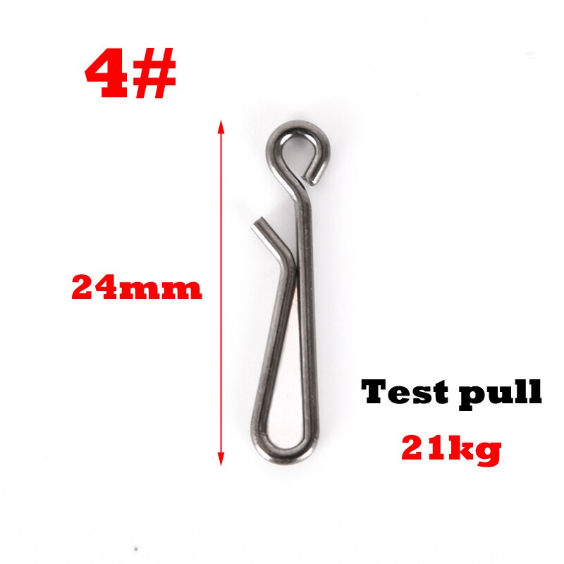 50Pcs/Lot Stainless Steel pin Hanging Snap Tackle Tools connector pin brooch fishing swivels Accessories tackle fishhooks 6025: 04