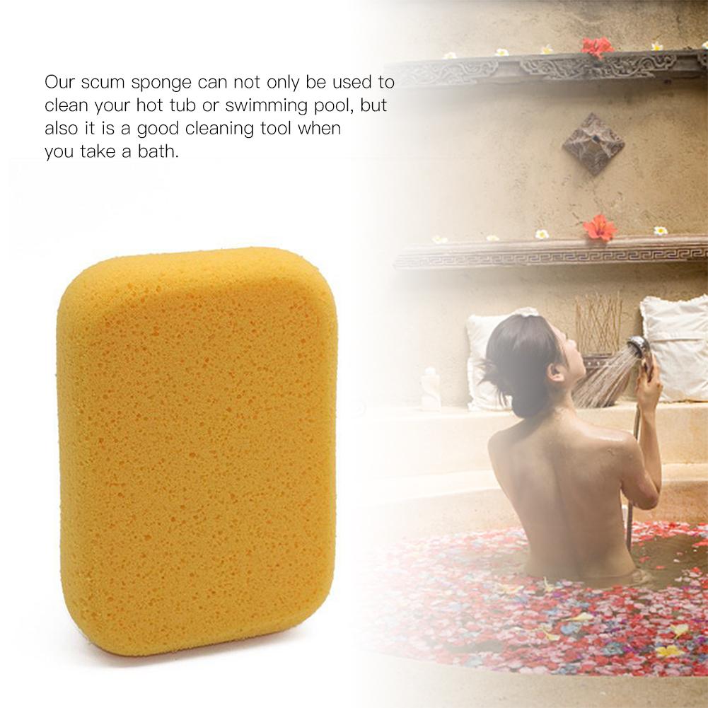 Removes Oils For Spa The Perfect Swimming Pool Tub Reusable Washable Suction Sponge Tub Suction Soil Dirt Scum