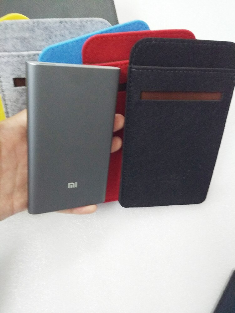 Super Fabric Pouch Xiaomi Power Bank 2 3 10000mAh case Fit For mi 2nd Generation Powerbank cover Polyester Felt protect case