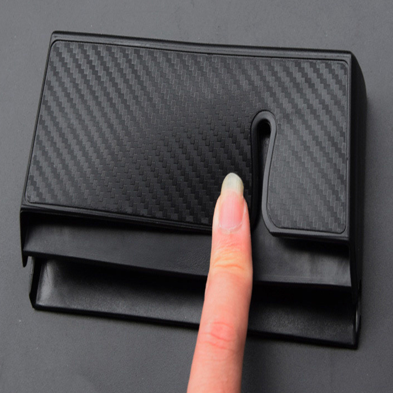 Multifunctional Car Mounted Storage Box Portable Double-Layer Phone Holder Self-Adhesive Organizer Easy Installation