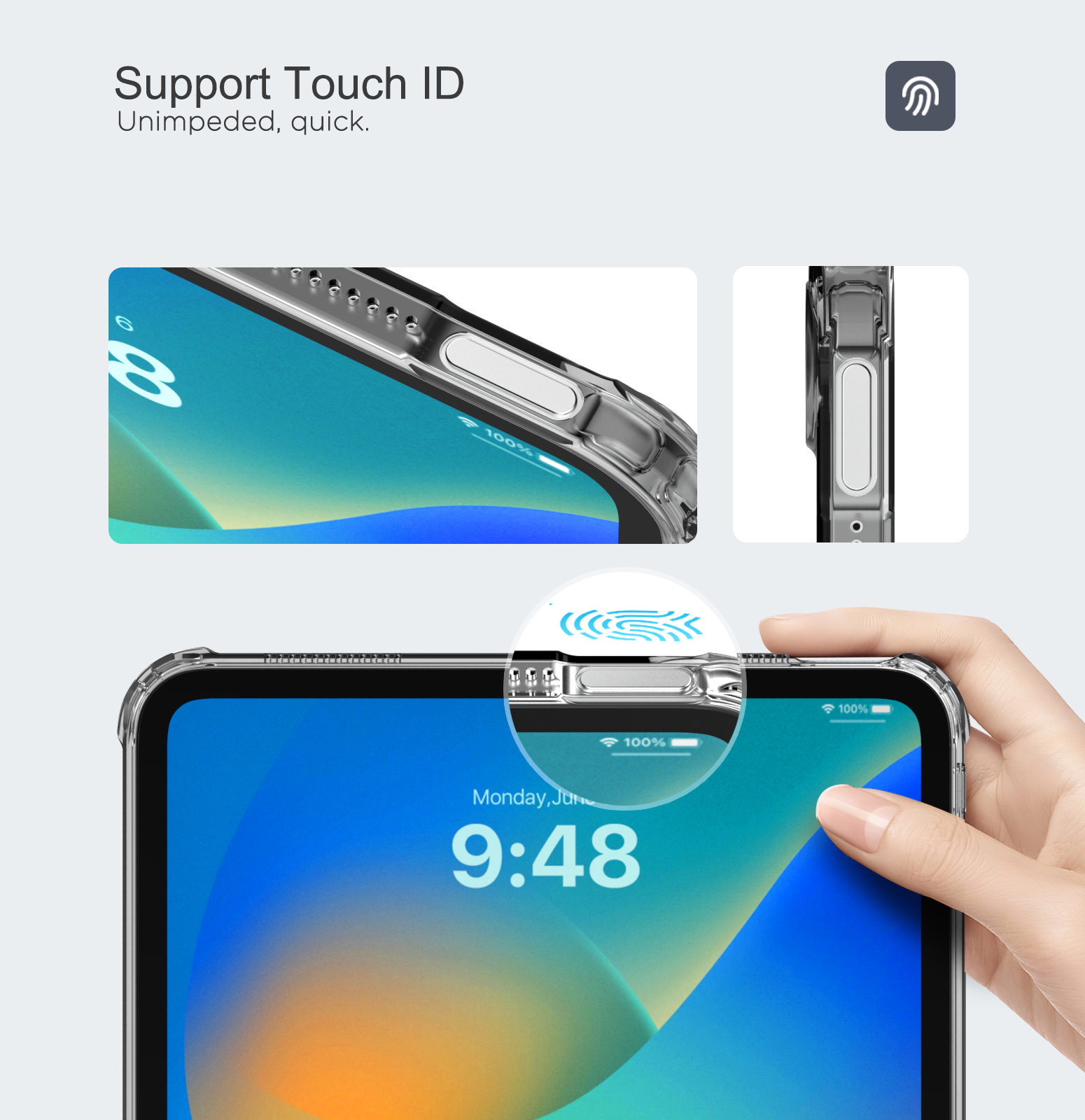 Doorzichtig hoesje voor iPad (A16) 11e generatie 2025 11 inch Lichtgewicht zacht TPU voor iPad 10e generatie 2022 10,9 inch