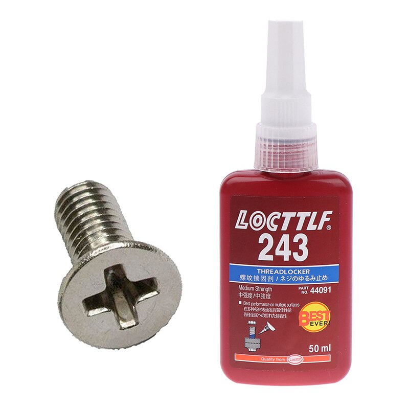 1 PC Sealing Screw Glue Retainer Locking Adhesive Metal Screw Anaerobic Adhesive 243 340 Glue Locking Agent Anti-corrosion 50ML: Glue 243