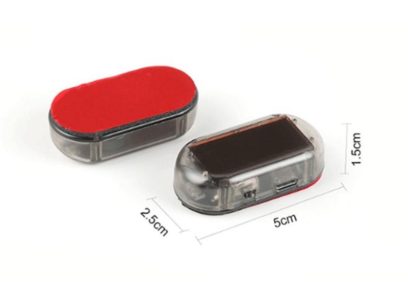 Voiture Auto énergie solaire factice alarme LED voiture antivol voyant clignotant lampe