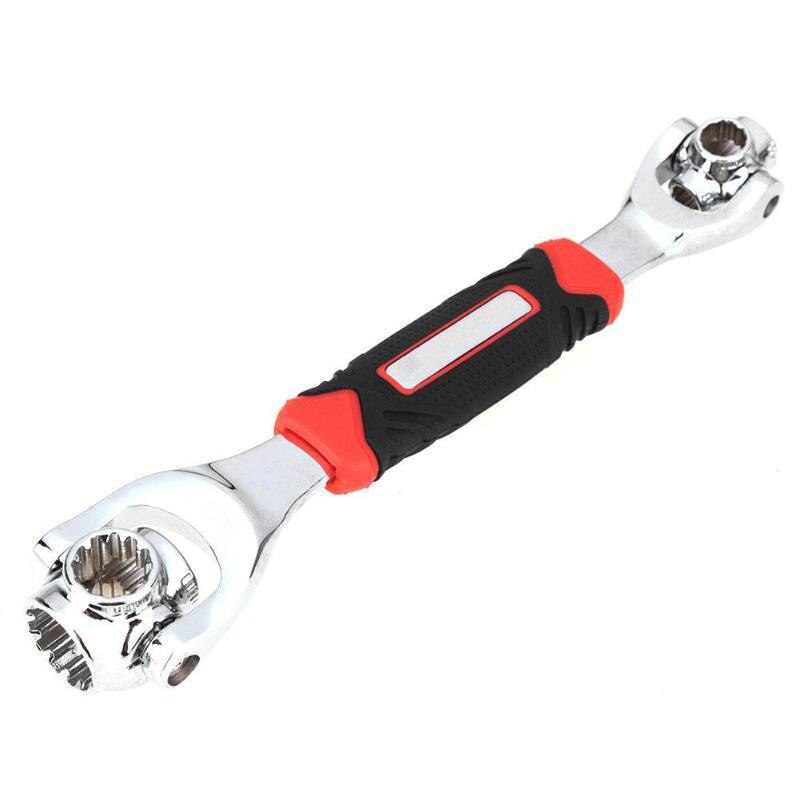 1PC multifonctionnel 360 degrés clé à douille rotative à cliquet ménage mobile ouvert multi-tête hexagonale clé à douille outil