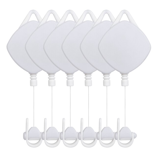 VR Cable Management Retractable Ceiling Pulley System For HTC Vive/Vive Pro/Oculus Rift/Oculus Quest2 Link Cable: 6PCS White