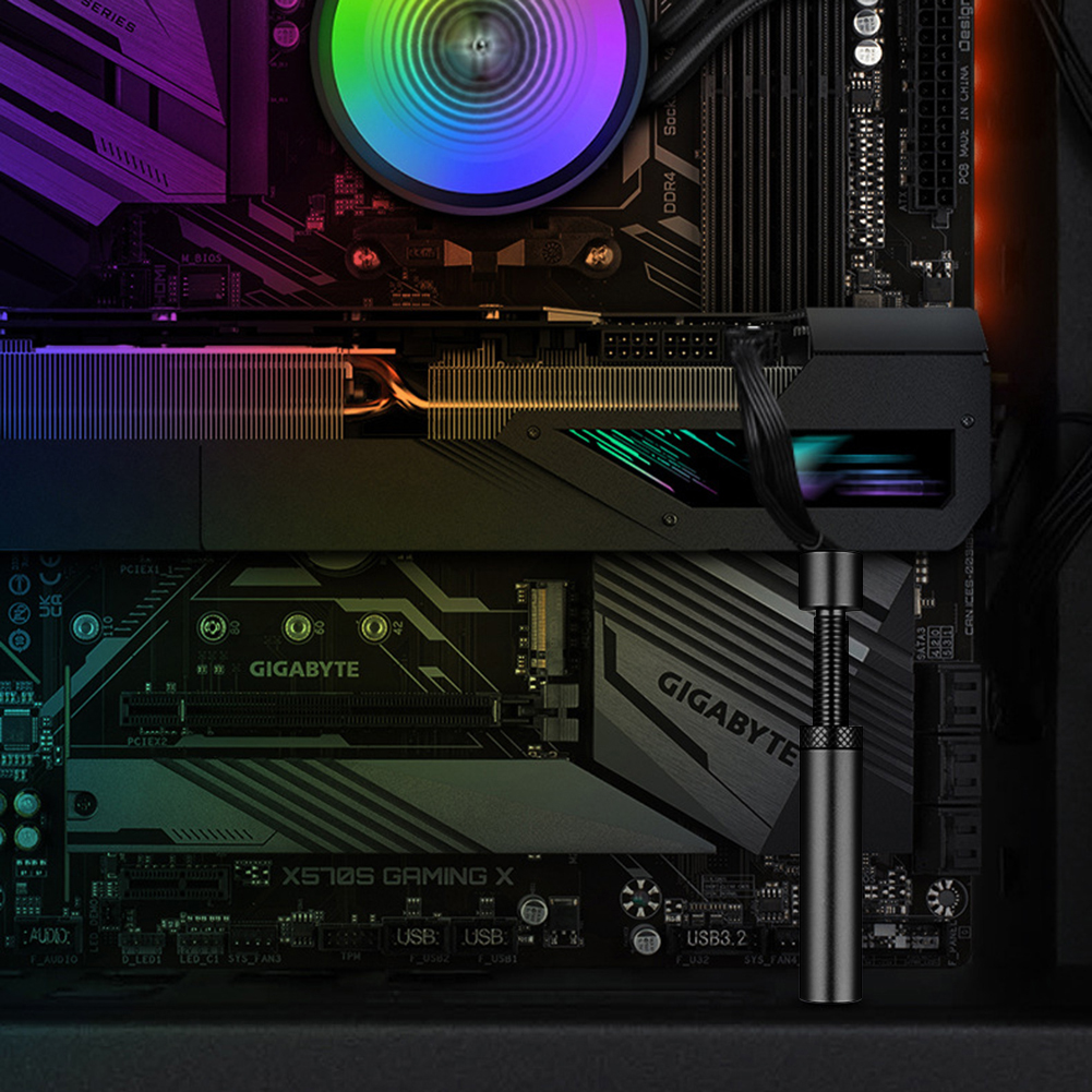 Support Vertical pour carte graphique GPU, vis rotative télescopique réglable en alliage d'aluminium
