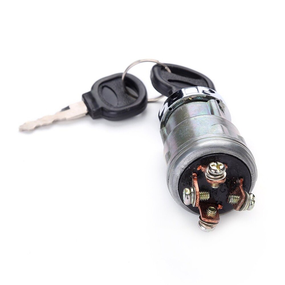Universal Car Boat 12V 4 Position Ignition Starter Switch with 2 Keys for Petrol Engine Farm Machines Harvesters Supplies