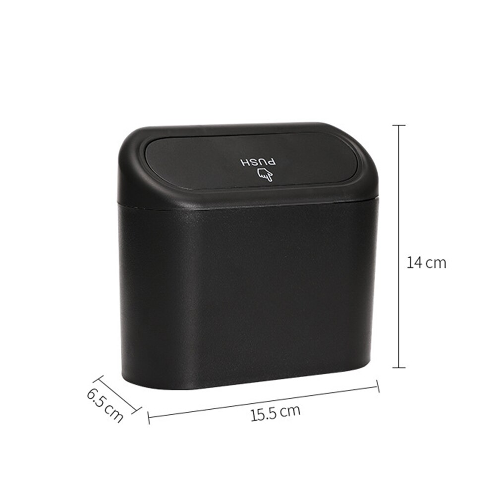 Cubo de basura Universal para coche, contenedor de basura con tapa abatible, organizador Interior, almacenamiento automático, contenedor de basura, accesorios