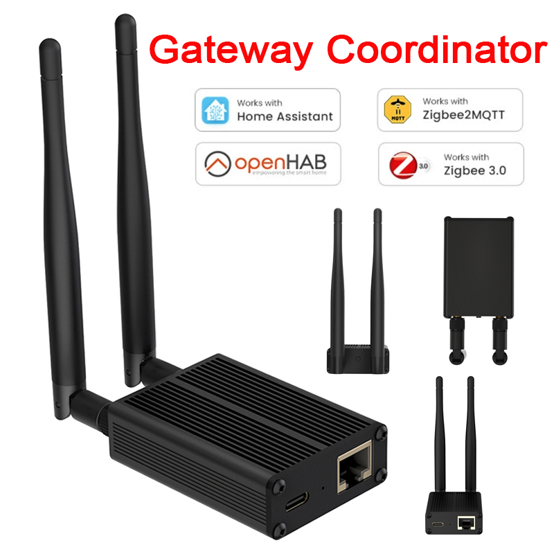 Zigbee 3.0- dongle voor ethernet, usb en wifi, gatewaycoördinator compatibel met zigbee 2 mqtt, home assistant en zha openhab.