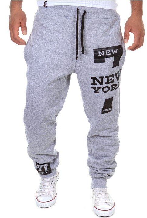Harem Hosen Neue Neue Casua Kleidung Hosen Hosen Männer der Kleidung Hosen Männer Joggers Sarouel: XXXL / Grau