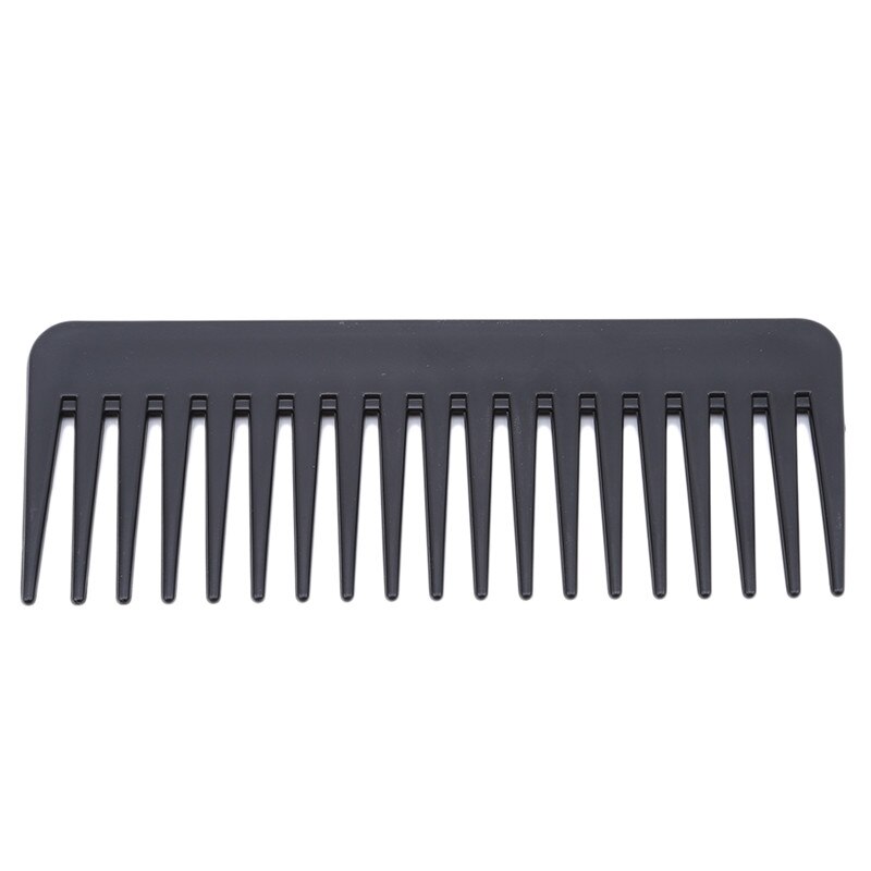 1PC Wide Tooth Comb Black ABS Plastic Heat-resistant Large Wide Tooth Comb For Hair Styling Tool