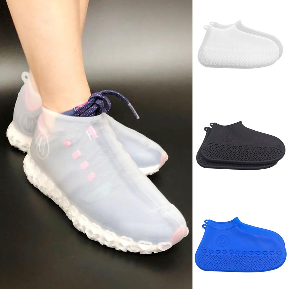 Copriscarpe Impermeabili Ciclismo 3 Paia Copriscarpe Pioggia Gomma - Impermeabili E Riutilizzabili Copriscarpe Pioggia Riutilizzabili - 3