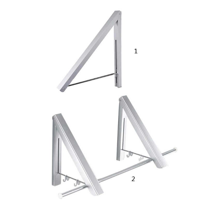Perchero Invisible plegable para ropa, montado en la pared, multifuncional, a prueba de viento, L9CF