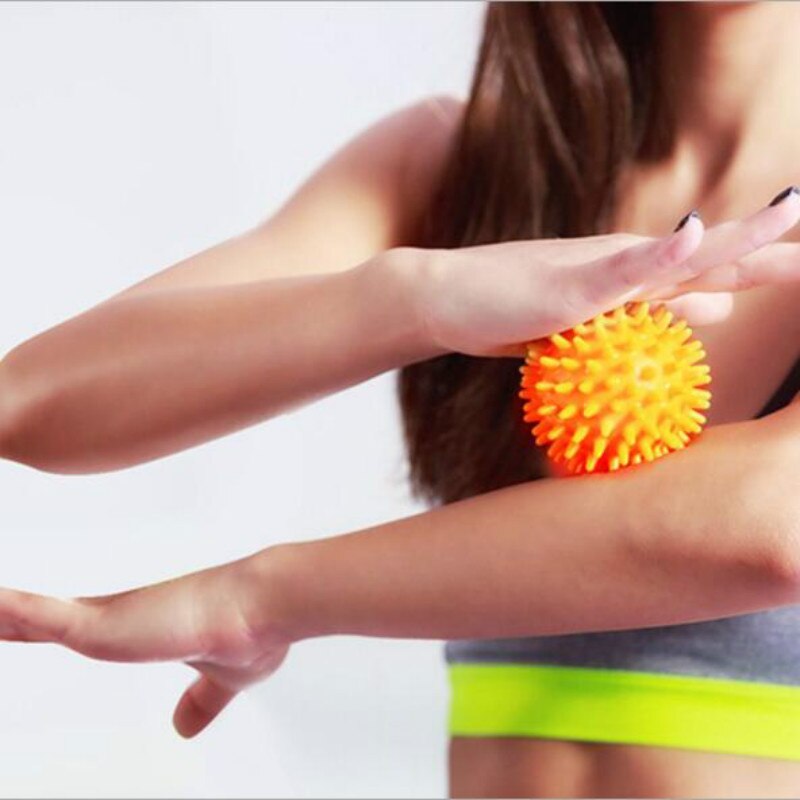 Unique 7.5cm/9cm Durable PVC Spiky Yoga Massage Ball Drain Point Fitness Hand Foot Pain Plantar Fasciitis Reliever Hedgehog Ball