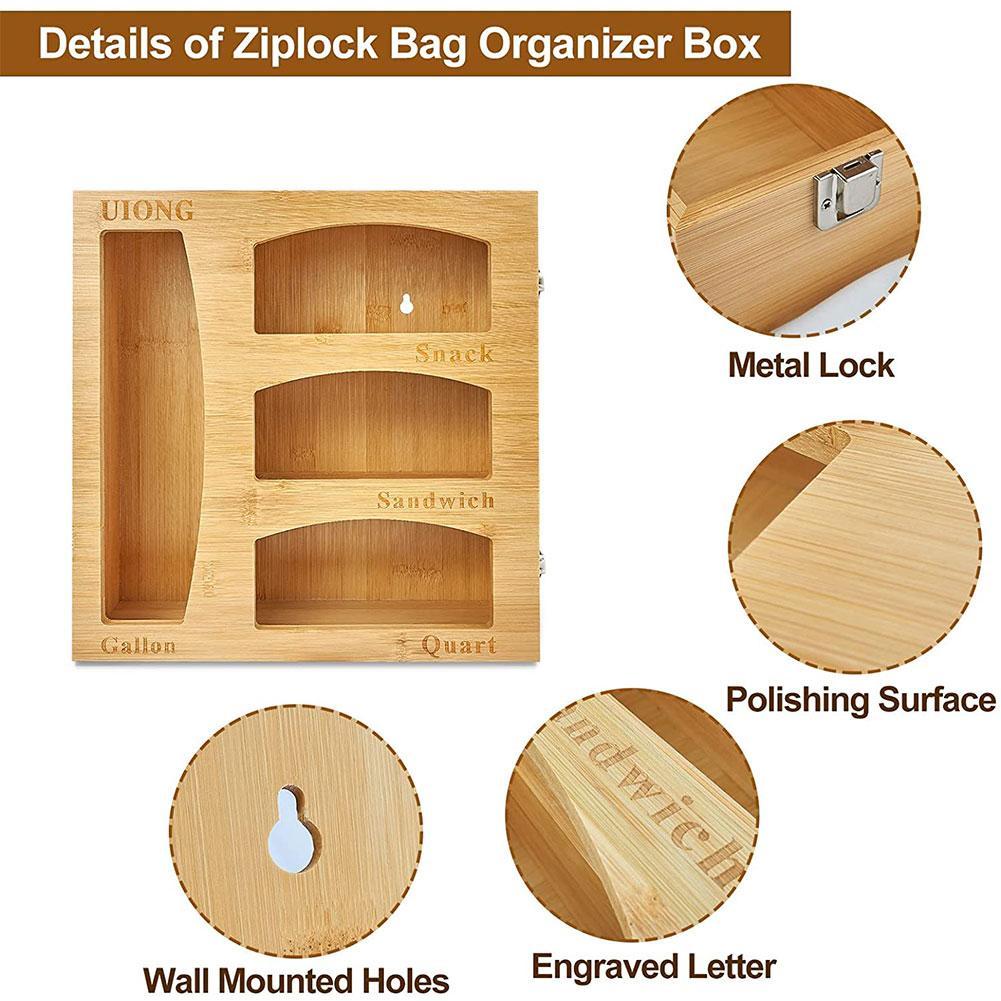 Bamboo Box Desktop Organizer Wooden Storage Box Plastic Wrap/Chess/Card Packaging Case Dispenser Food Storage Box