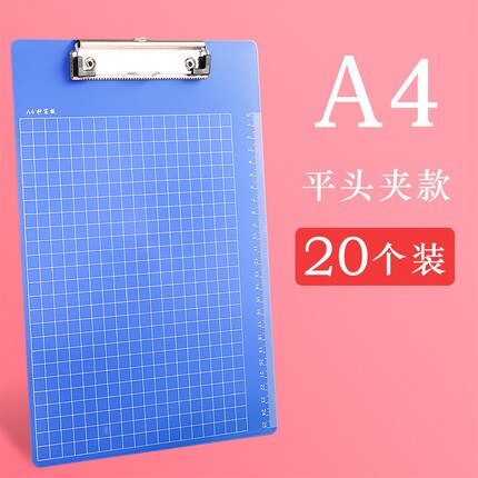 A4/A5 Plastic Klembord Schrijven Klembord Opknoping Map Schrijfblok Note Holder: Blauw