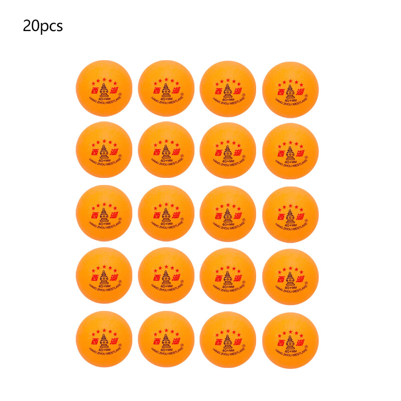WESTLAKE 5 Star Table Tennis Balls Standard 40+mm ABS Material Ping Pong Balls for Training Amateur Game: Red