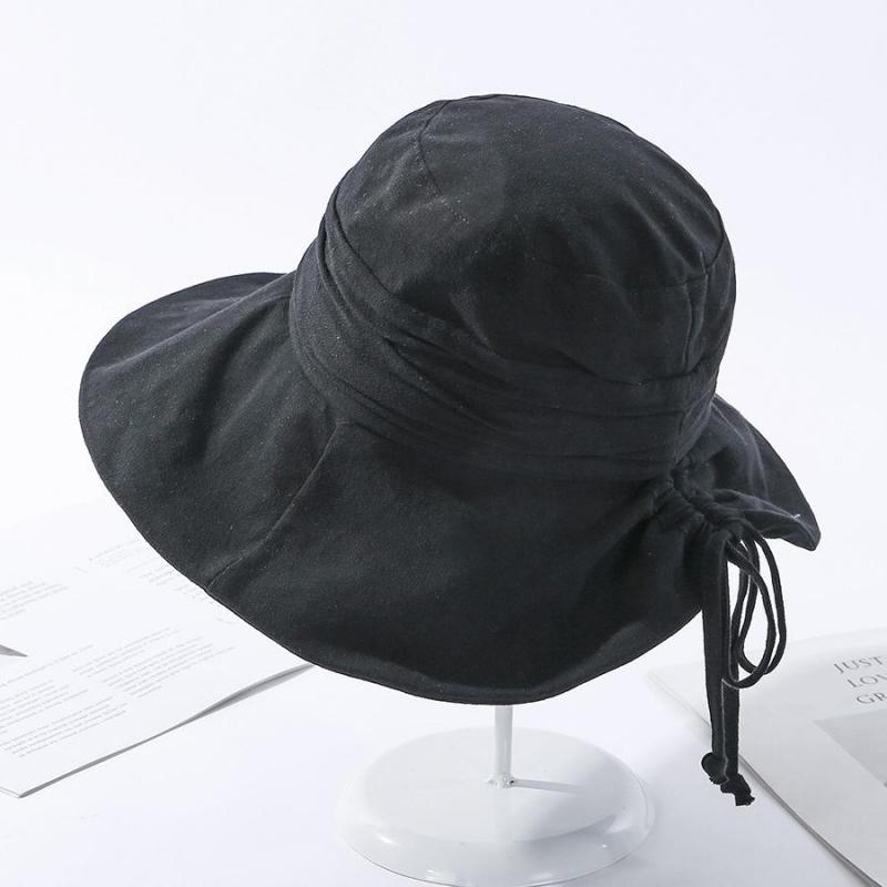 Cokk Zomer Hoed Vrouwen Emmer Hoed Cap Zon Uv-bescherming Effen Kleur Katoen Opvouwbare Zon Hoeden Voor Vrouwen Dames Hoeden gorro Gorras