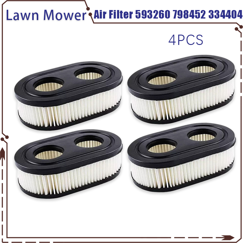 Air Filter 593260 798452 334404, Lawn Mower Replacement Filters For 4247 5432 5432k 09P702 500EX Series Engine: Dark Khaki