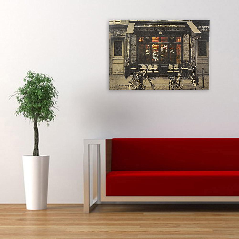 Póster de Papel Kraft para cafetería, decoración de pared de estilo Vintage, romántico y dulce, fácil de colocar, para Bar y restaurante