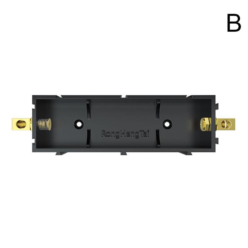 Splicable Battery Slot For Cylindrical Batteries Of 21700 20700 18650 Battery Holder Storage Box U5p5: black for 21700