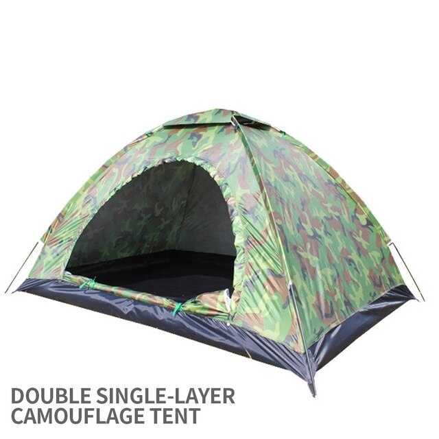 Duurzaam camouflage polyester klamboe beddengoed camouflage tent buiten kamperen recreatie kampeertent reizen hangbed: 2 personen