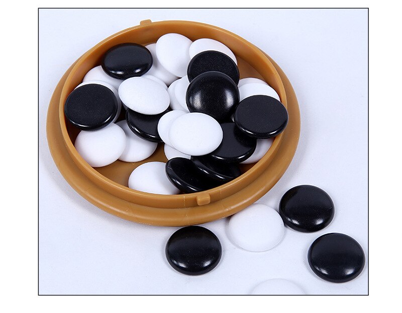 Go Game Chess with Chess Box Weiqi Chess Set Portable Weiqi Black White Chessman Chess Sets For Children Puzzle Chess