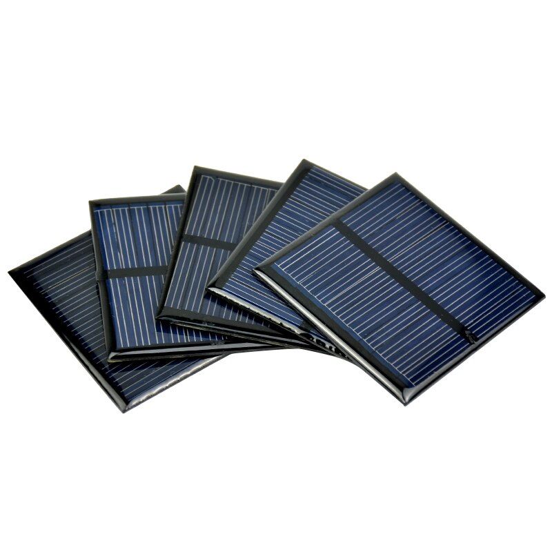 SUNYIMA-panneaux solaires Poly 5.5V 80MA | Plaque solaire polycristalline, cellules, chargeur de batterie solaire bricolage, système d'alimentation solaire 60*60MM, 10 pièces