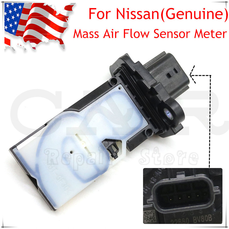 Genuine MAF Mass Air Flow Sensor Meter 22680-BV80B For Nissan Altima Juke 4Cyl Sentra Rogue 22680BV80B 22680-BV80A 2505059