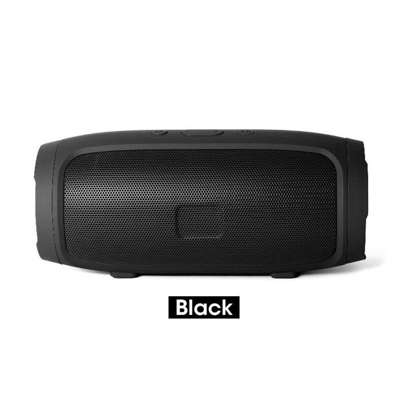 Tragbare Lautsprecher Drahtlose Bluetooth-kompatibel Subwoofer Ich bin Freien Wasserdichte Lautsprecher Stereo umgeben Unterstützung FM TF: Schwarz
