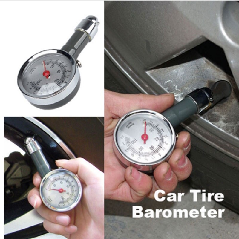 Analog Auto Wheel Tire Air Pressure Gauge Meter Handle Mirror Shaped Vehicle Motorcycle Car Tyre Tester Tyre Air Monitor System